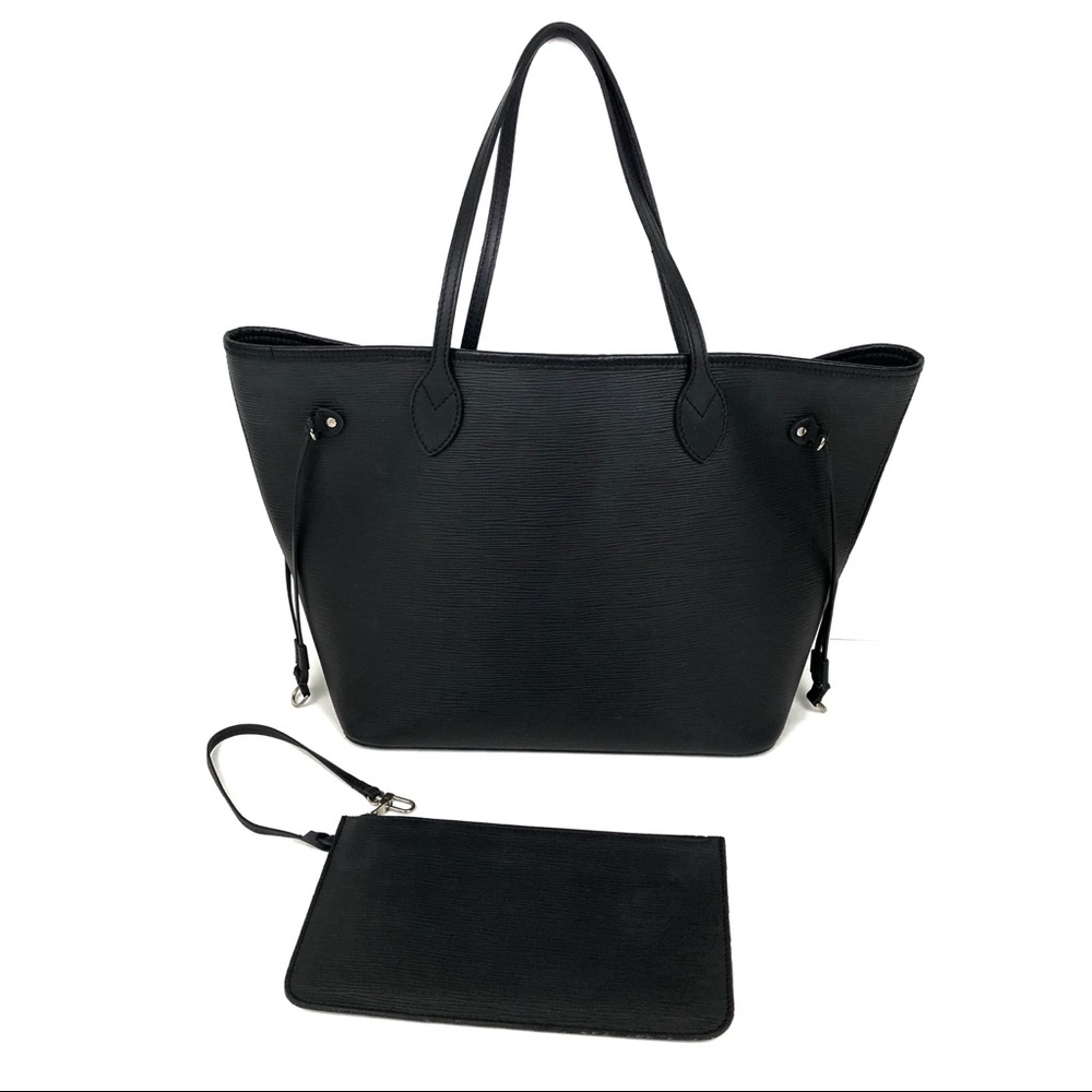 Louis Vuitton Black Epi Leather Neverfull MM Bag